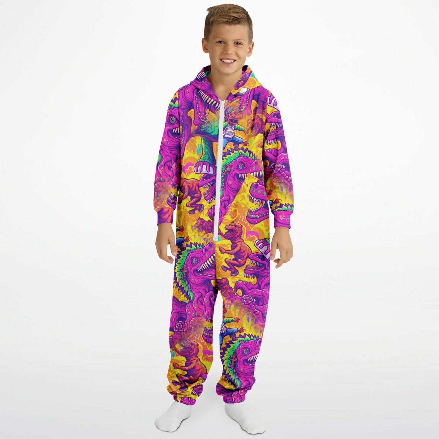 Dino Party Athletic Youth Jumpsuit