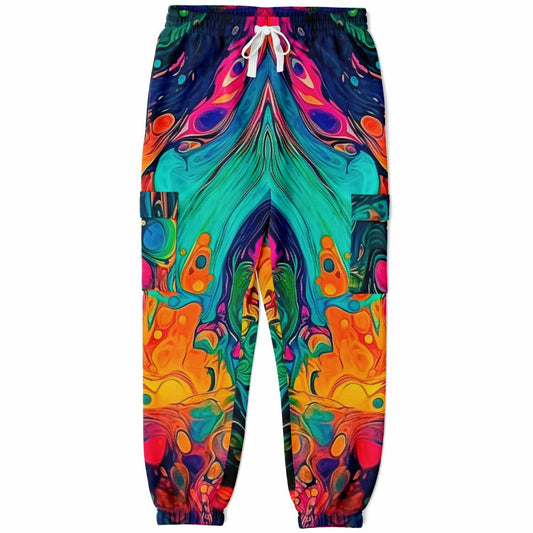 Colorful Gasoline Cargo Sweatpants