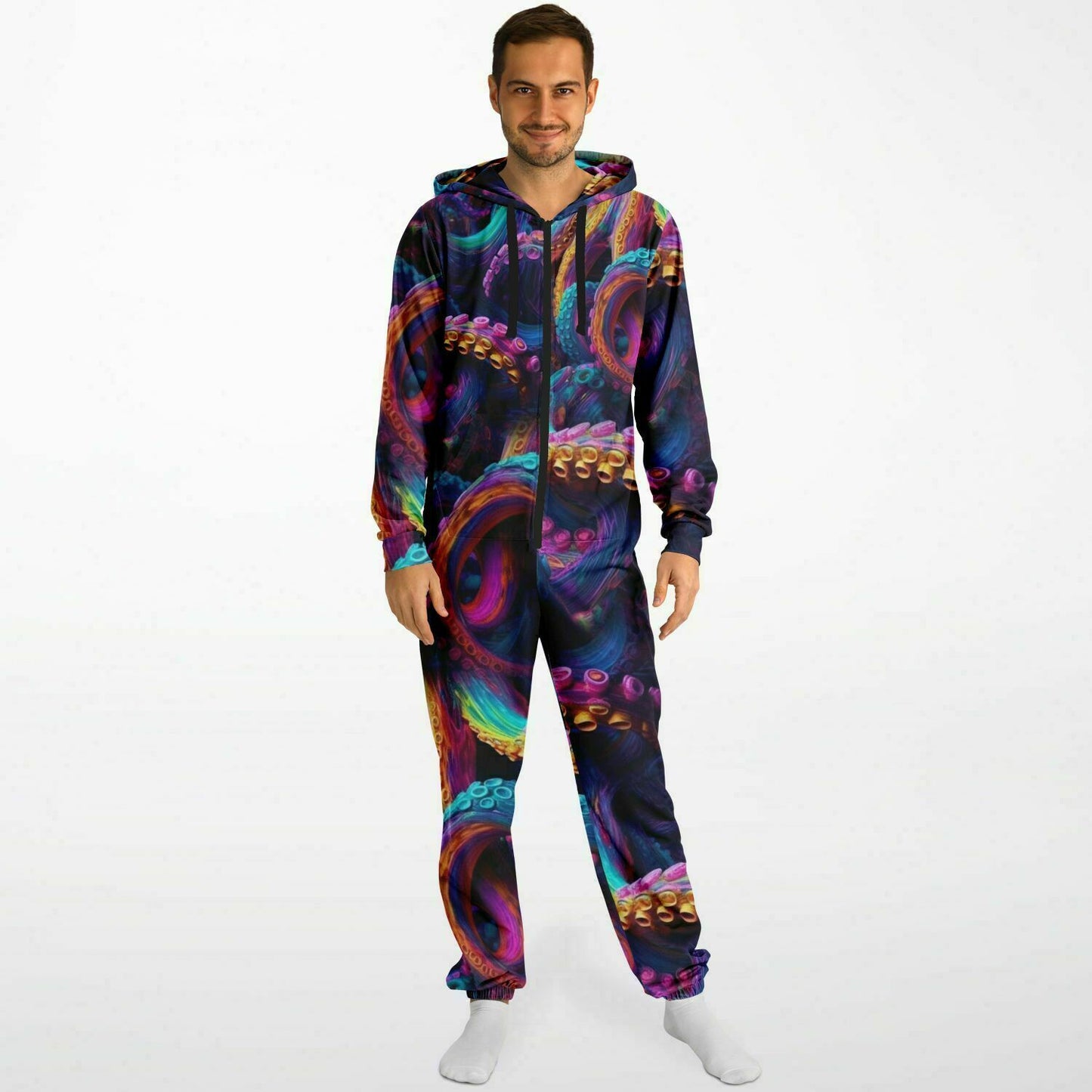 Colorful octopus Athletic Jumpsuit