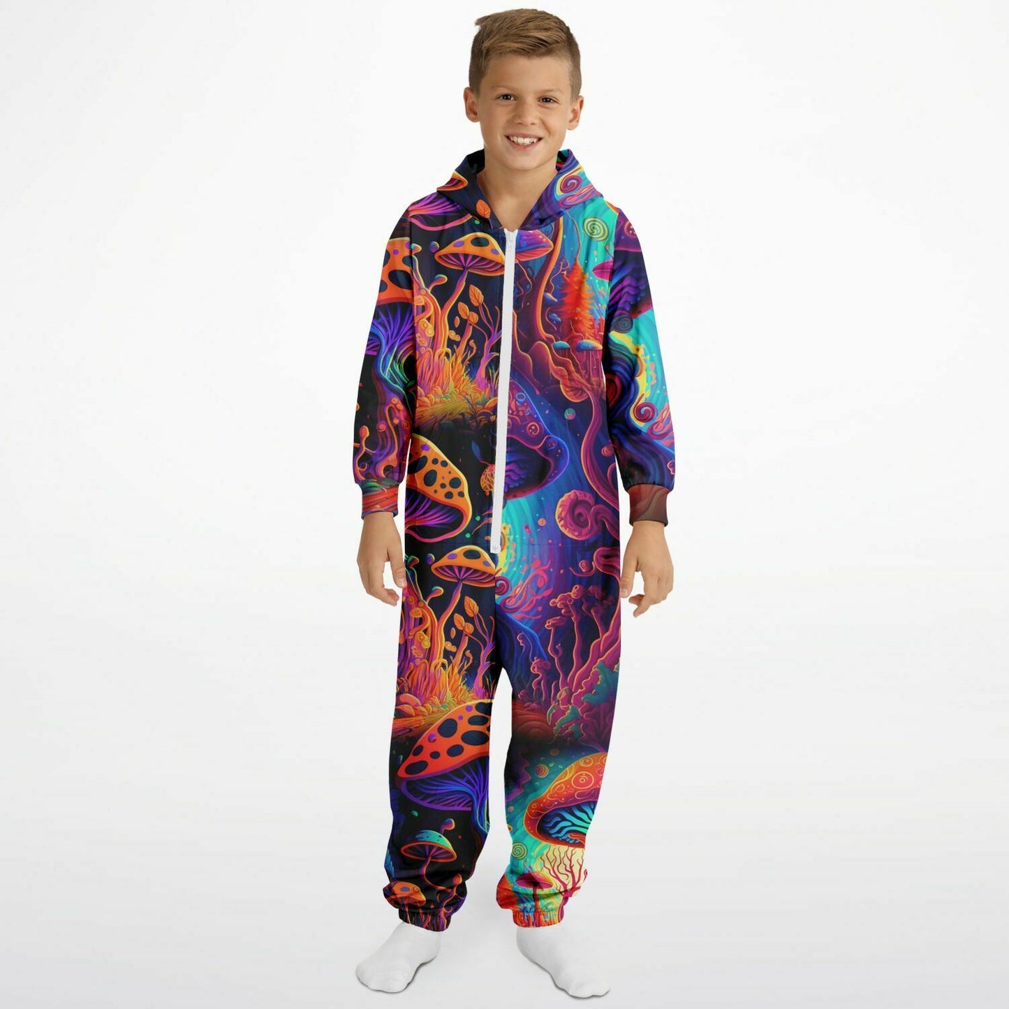 Mushrooms Effect Athletic Youth Jumpsuit