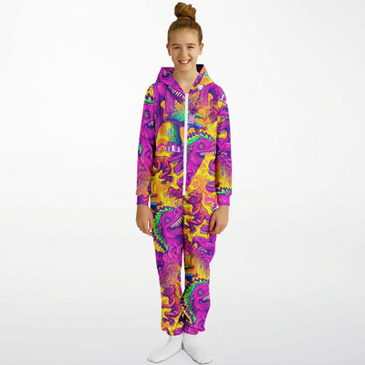 Dino Party Athletic Youth Jumpsuit