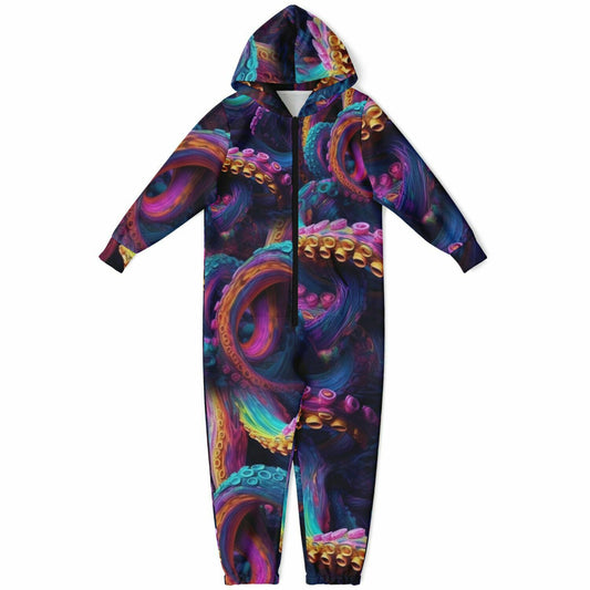 Colorful octopus Athletic Youth Jumpsuit