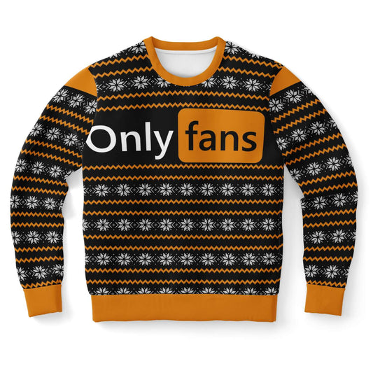 P*rnhub Style Onlyfans Ugly Christmas Sweater - OnlyClout