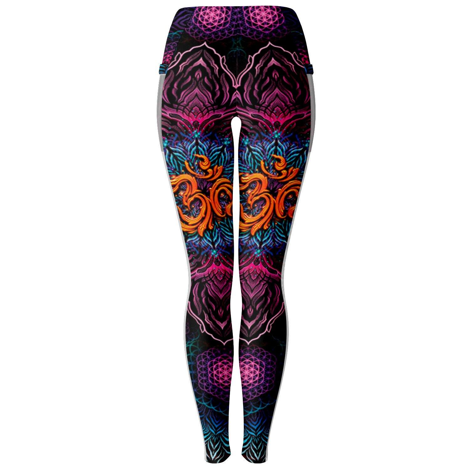 Power of Aum Music festival Pocket Leggins - OnlyClout