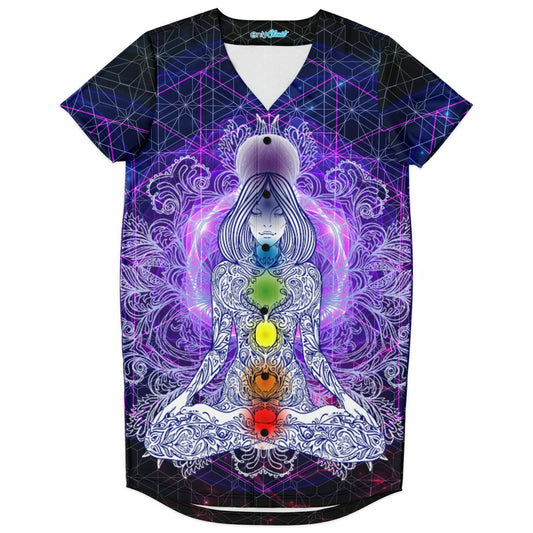 Astral Chakras Baseball Jersey Dress