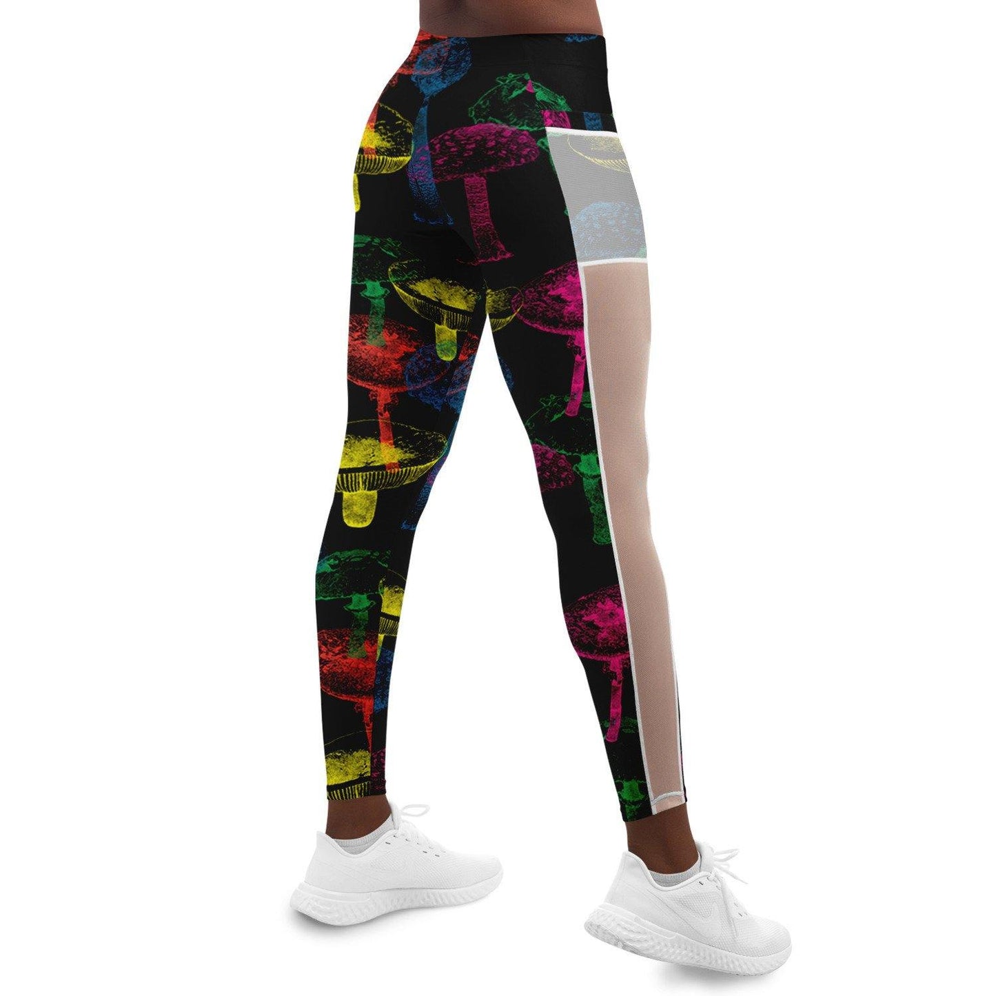 Psy Mushrooms Music Festival Pocket Leggins - OnlyClout