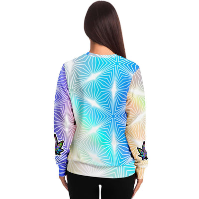 Trippy Donut Holographic Sweatshirt, [music festival clothing], [only clout], [onlyclout]