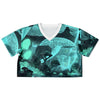  Glowing Mushroom Rave Cropped Football Jersey, [music festival clothing], [only clout], [onlyclout]