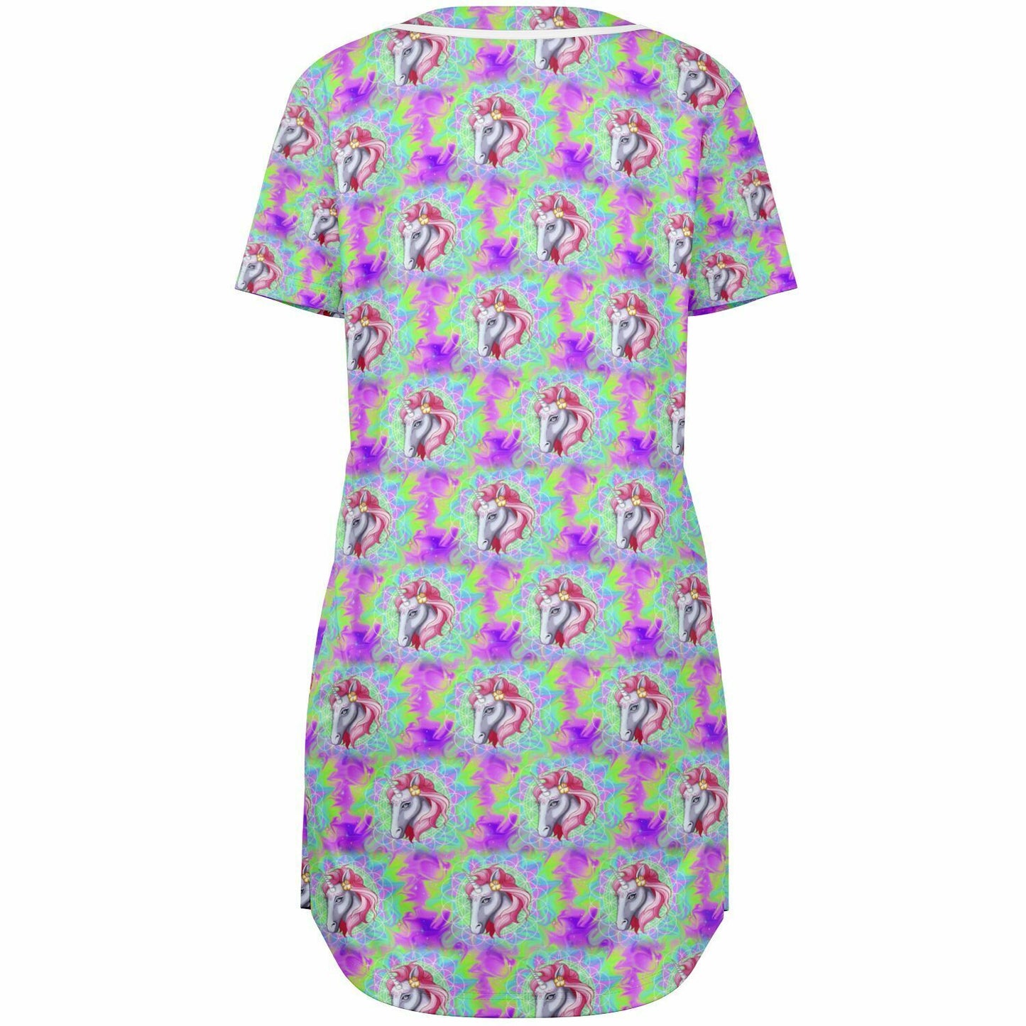 Magic Unicorn Baseball Jersey Dress