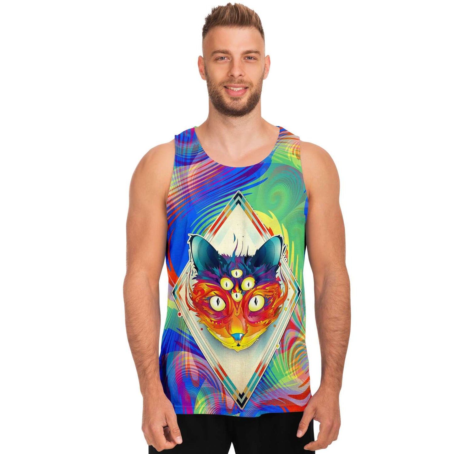 Trippy Cat Unisex Tank - OnlyClout