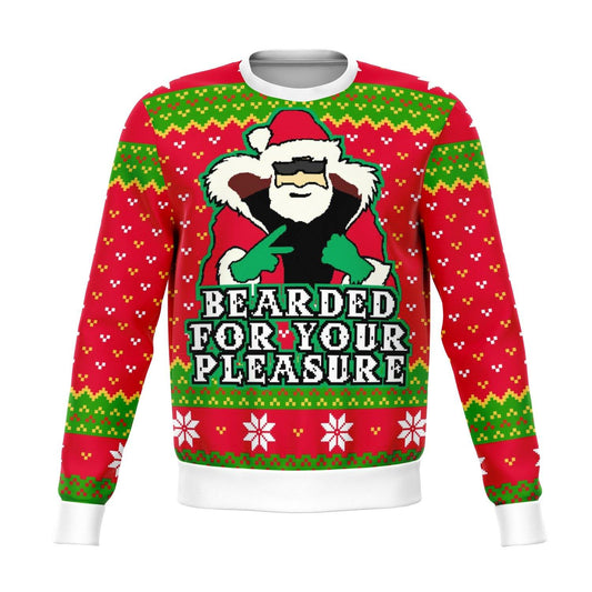 Beard For Your Pleasure Funny Ugly Christmas Sweater - OnlyClout