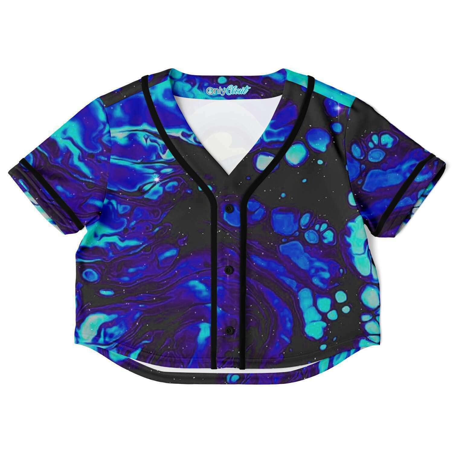  Mushrooms  Rave Cropped Baseball Jersey, [music festival clothing], [only clout], [onlyclout]