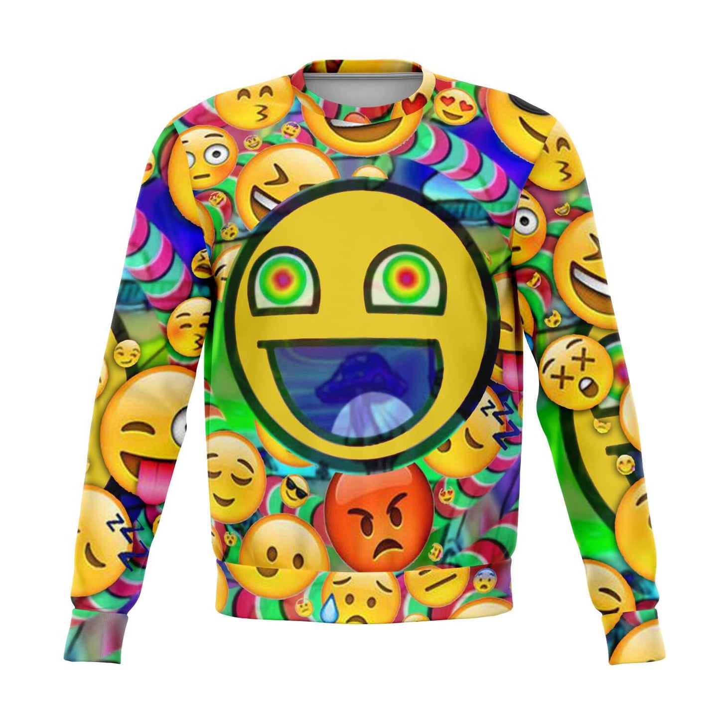 Rolling Emojis 3D Unisex Sweater - OnlyClout