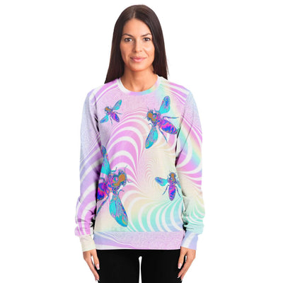 Trippy Bees Holographic Sweatshirt - OnlyClout