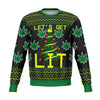 Let's Get Lit Funny Ugly Christmas Sweater - OnlyClout