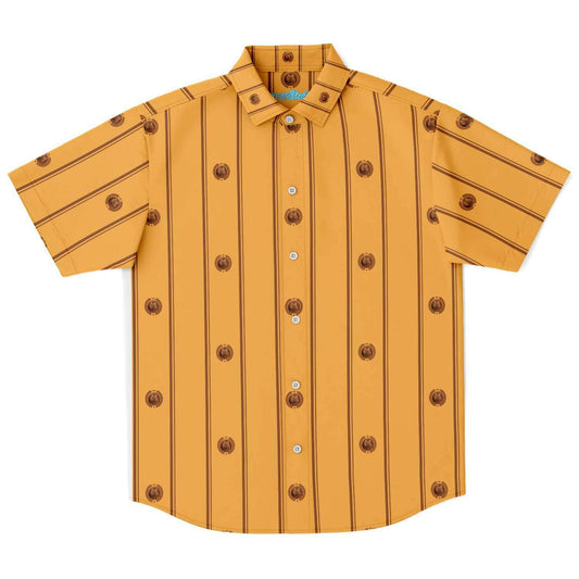 DOGE PATTERN short sleeve button down shirt - OnlyClout