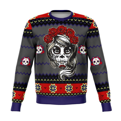 LADY DEAD DAY UGLY CHRISTMAS SWEATER - OnlyClout