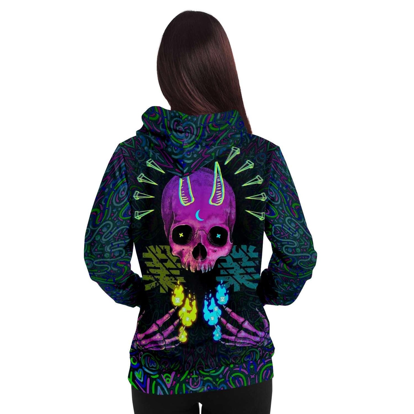 Trippy Skull Hoodie - OnlyClout