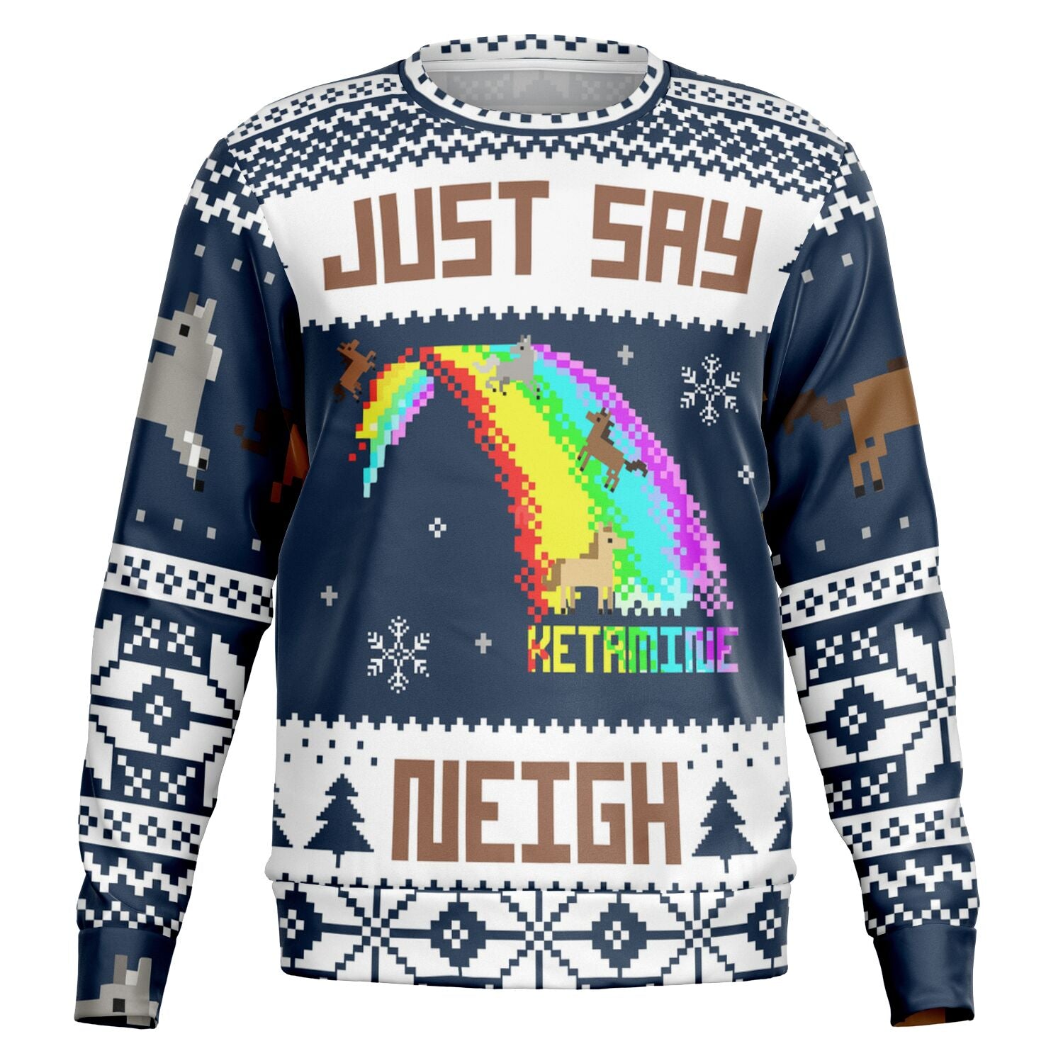 arv Peck Etableret teori Just Say Neigh Christmas Sweater - OnlyClout