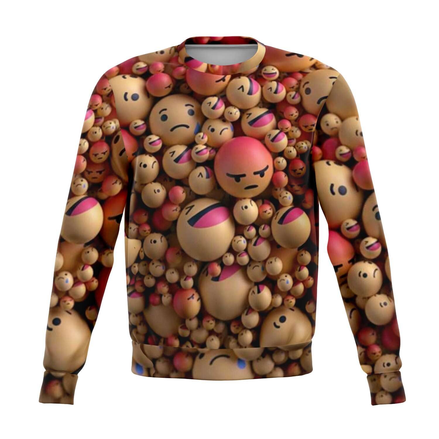 Emoji Fever 3D Unisex Sweater - OnlyClout