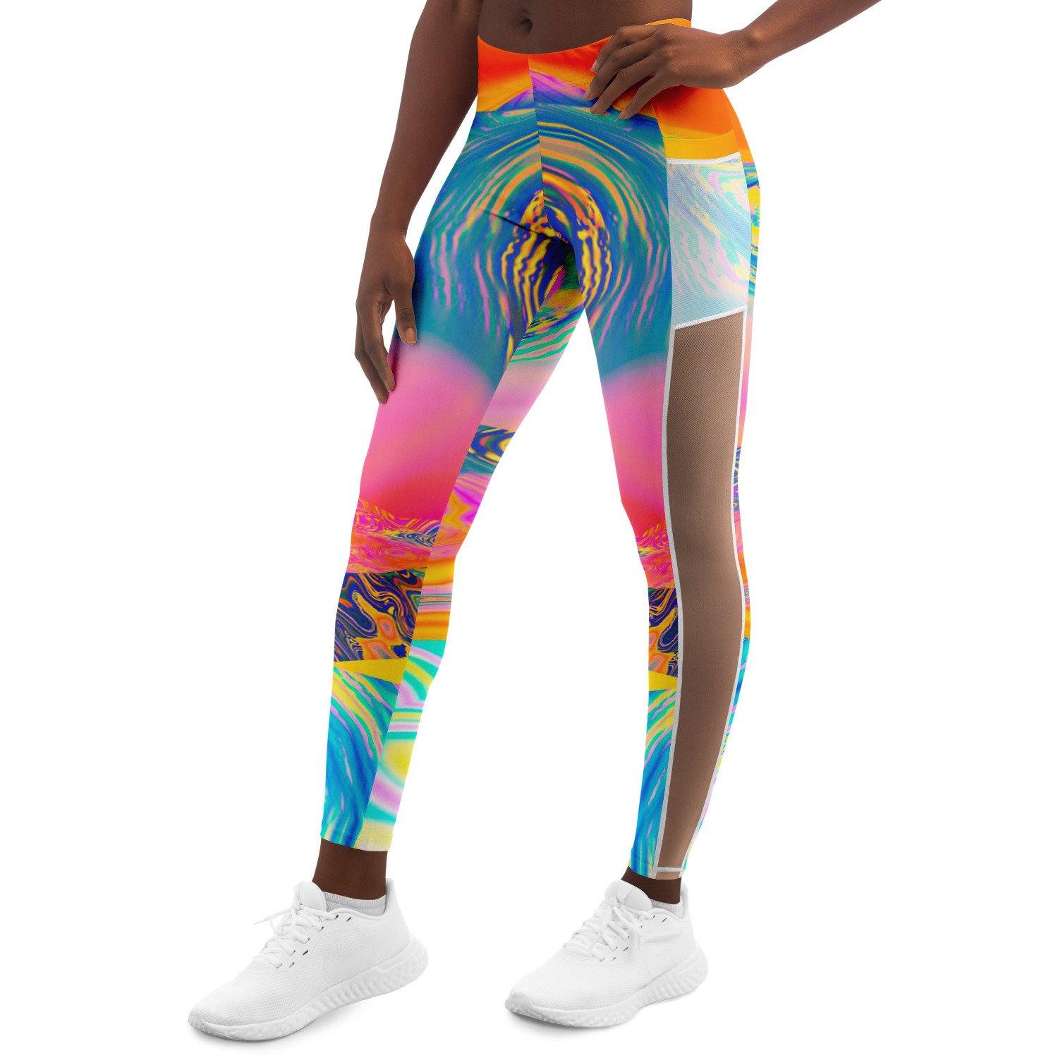 Summer Vibes Music Festival Pocket Leggins - OnlyClout