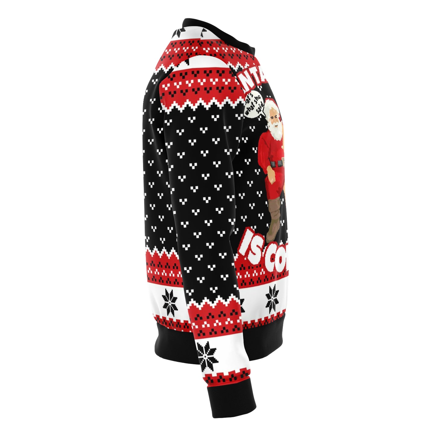 SANTA IS COMING UGLY CHRISTMAS SWEATER - OnlyClout