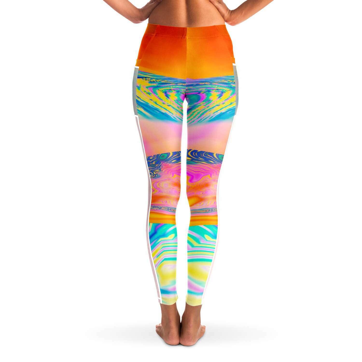 Summer Vibes Music Festival Pocket Leggins - OnlyClout