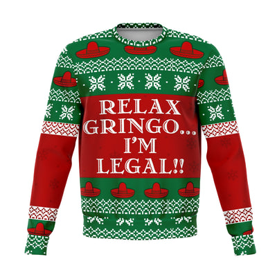 Relax Gringo Funny Ugly Christmas Sweater - OnlyClout
