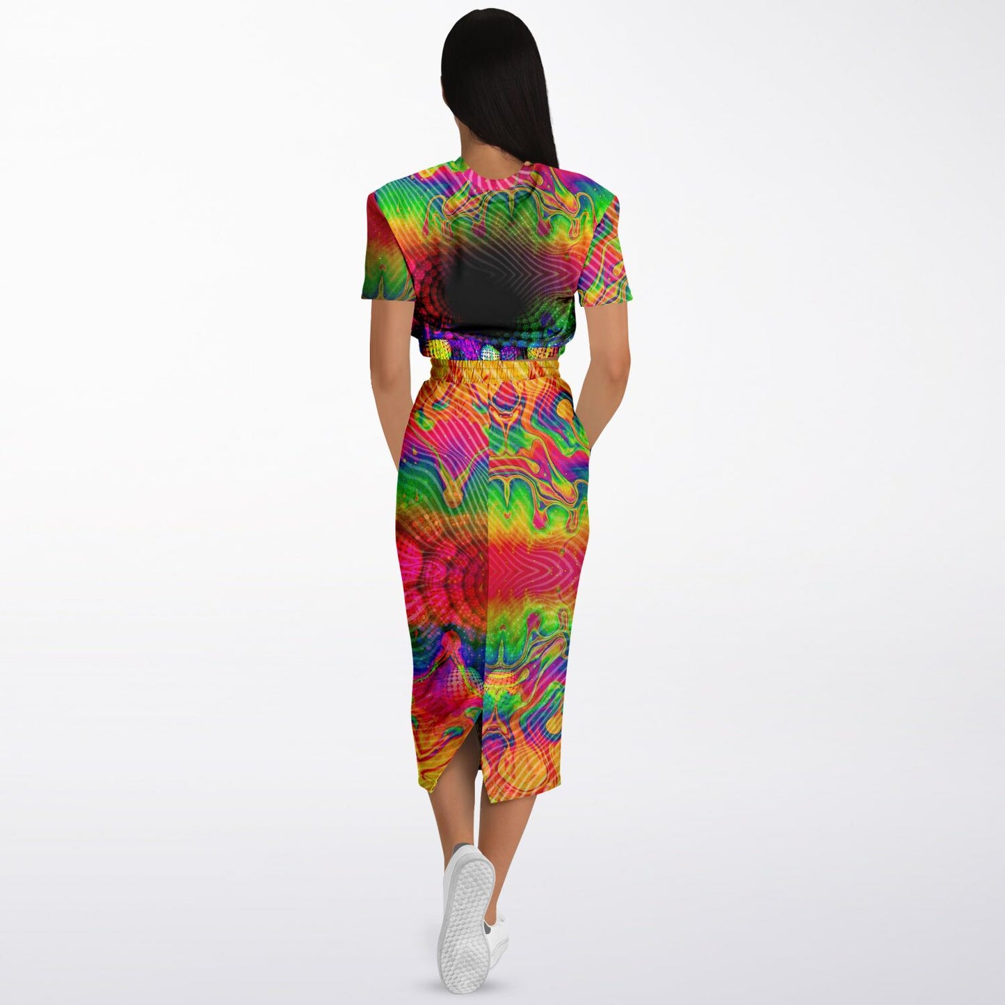 Colorful Yin Yang Womens Full Festival Body Outfit