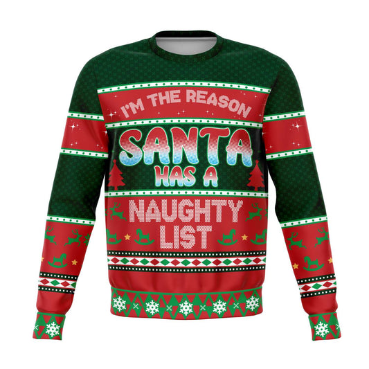 Santa Naughty List Ugly Christmas Sweater