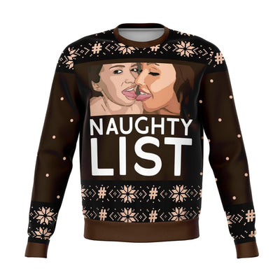 Girls Naughty List Ugly Christmas Sweater - OnlyClout