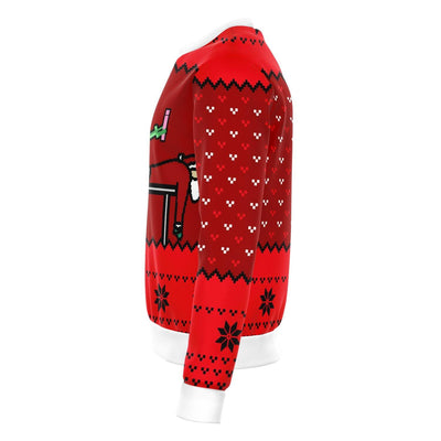 Alien And Santa Dildo Funny Ugly Sweater - OnlyClout