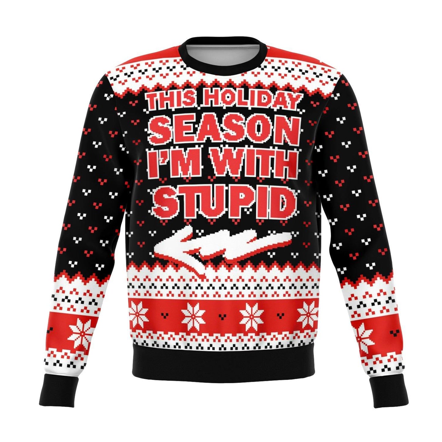 CHRISTMAS WITH STUPID UGLY CHRISTMAS SWEATER - OnlyClout