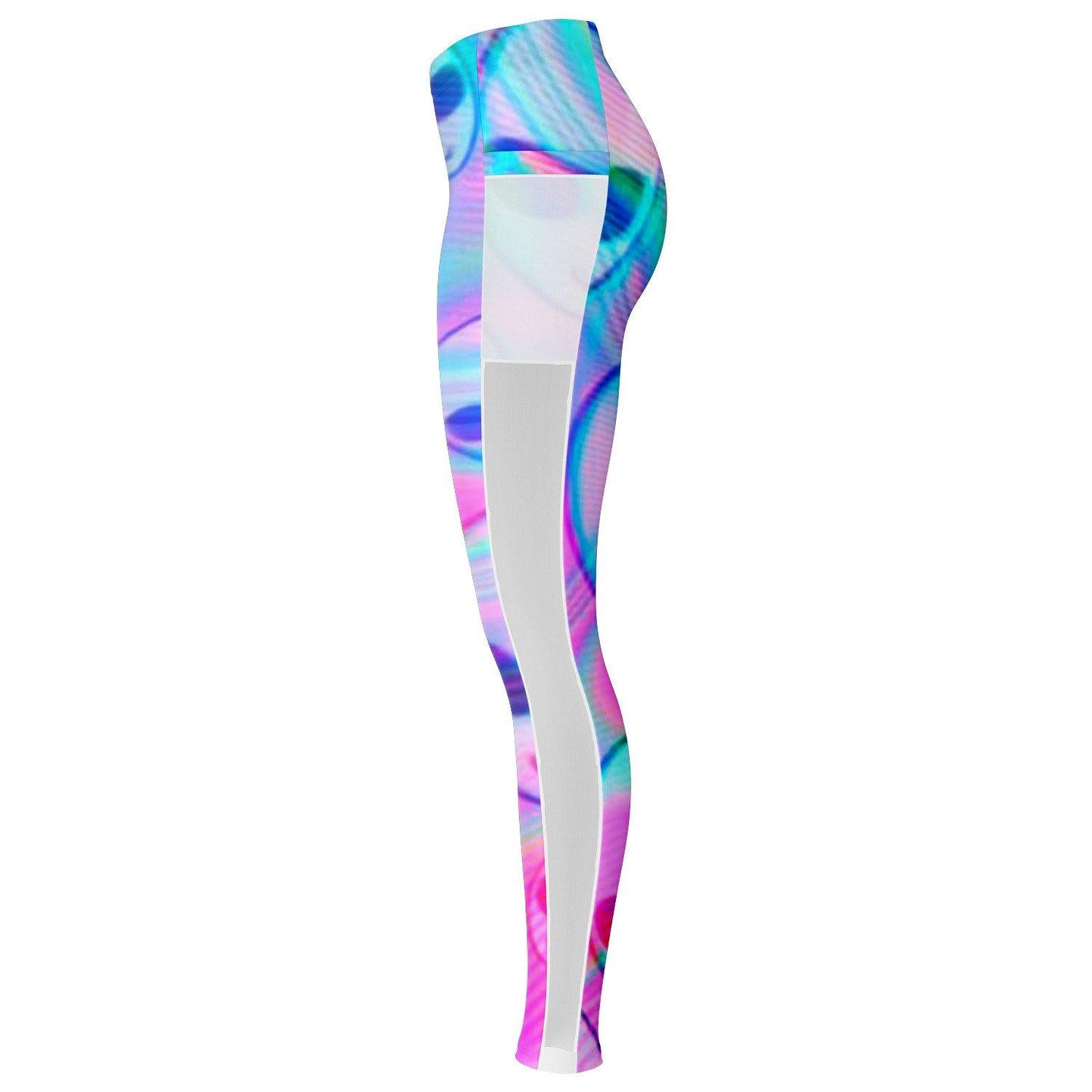 Alien Trippy Music Festival Pocket Leggins - OnlyClout