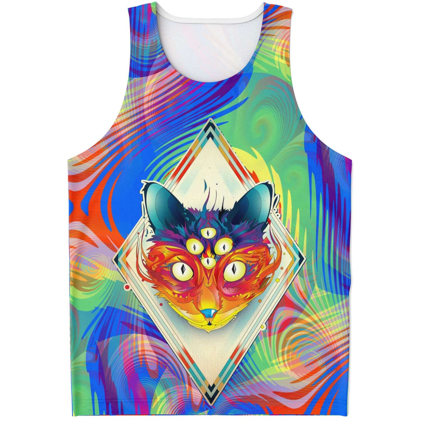 Trippy Cat Unisex Tank - OnlyClout