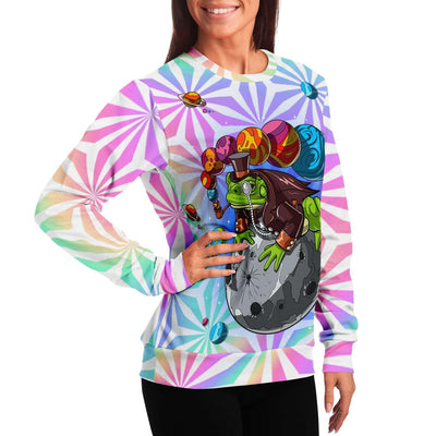 Spase Frog Holographic Sweatshirt - OnlyClout