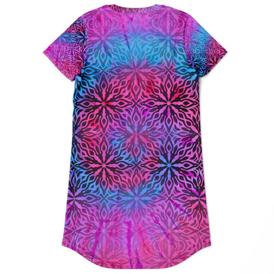 Tie-Dye Mandala T-Shirt Dress