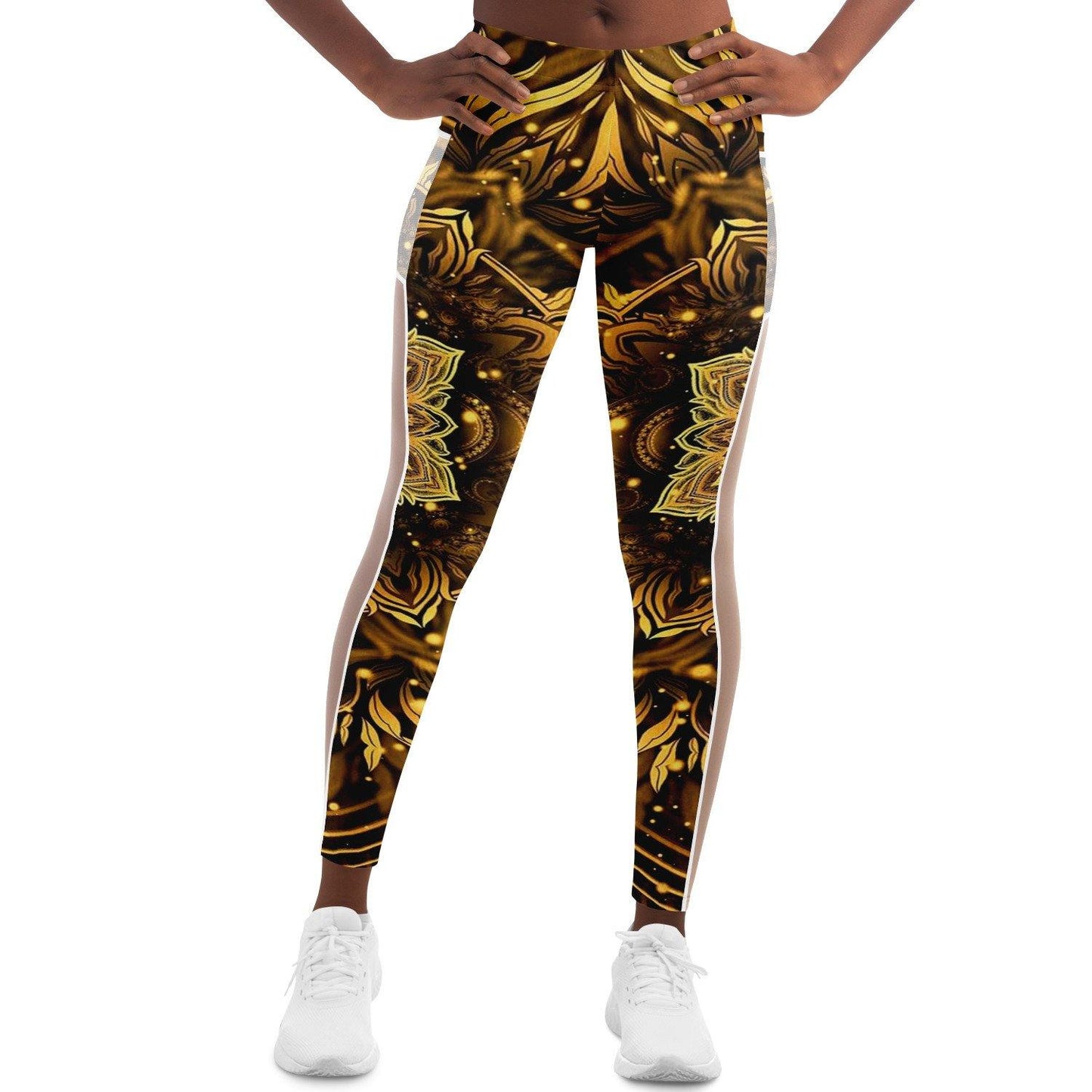 Golden Mandala Music Festival Pocket Leggins - OnlyClout