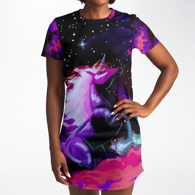 Space Unicorn T-Shirt Dress