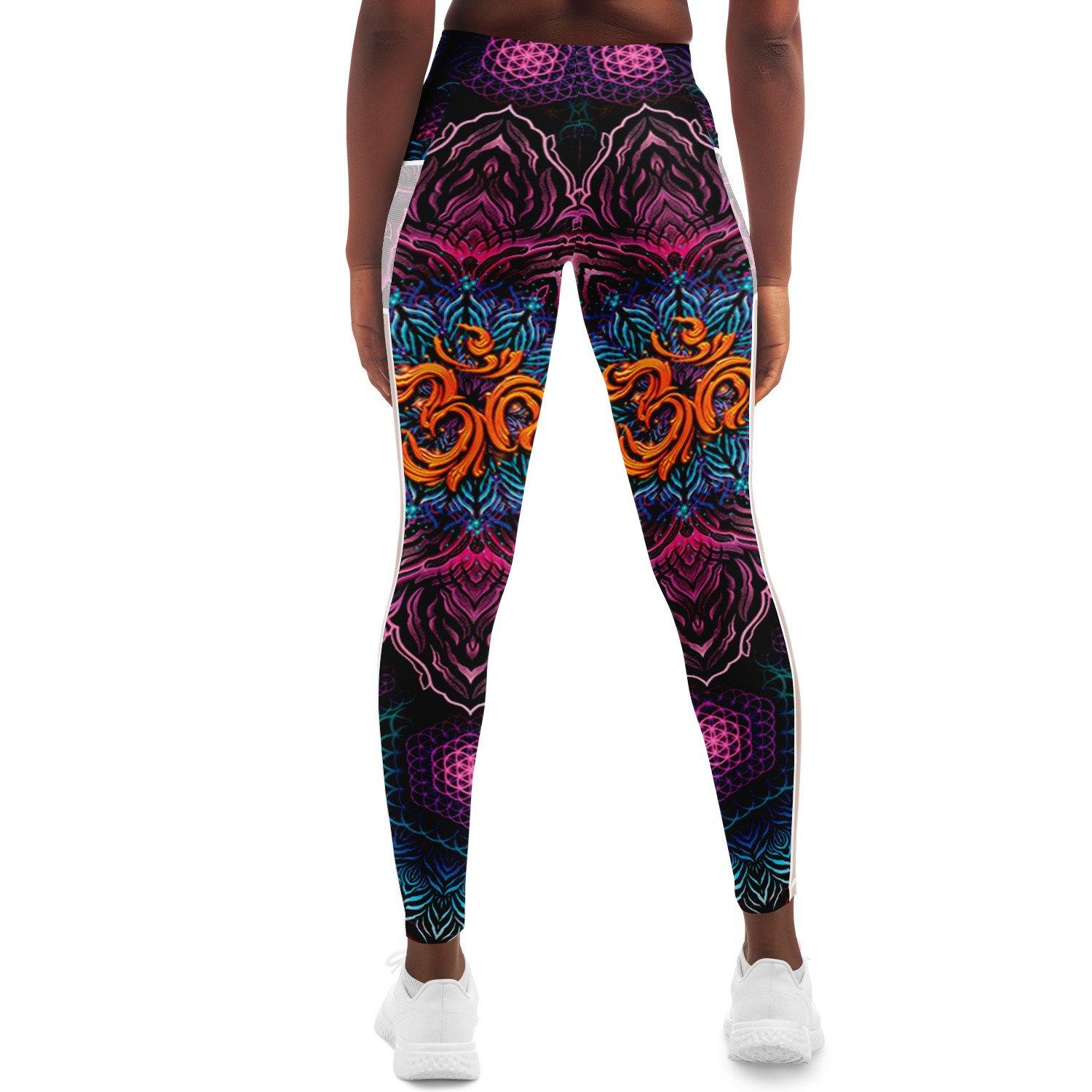 Power of Aum Music festival Pocket Leggins - OnlyClout