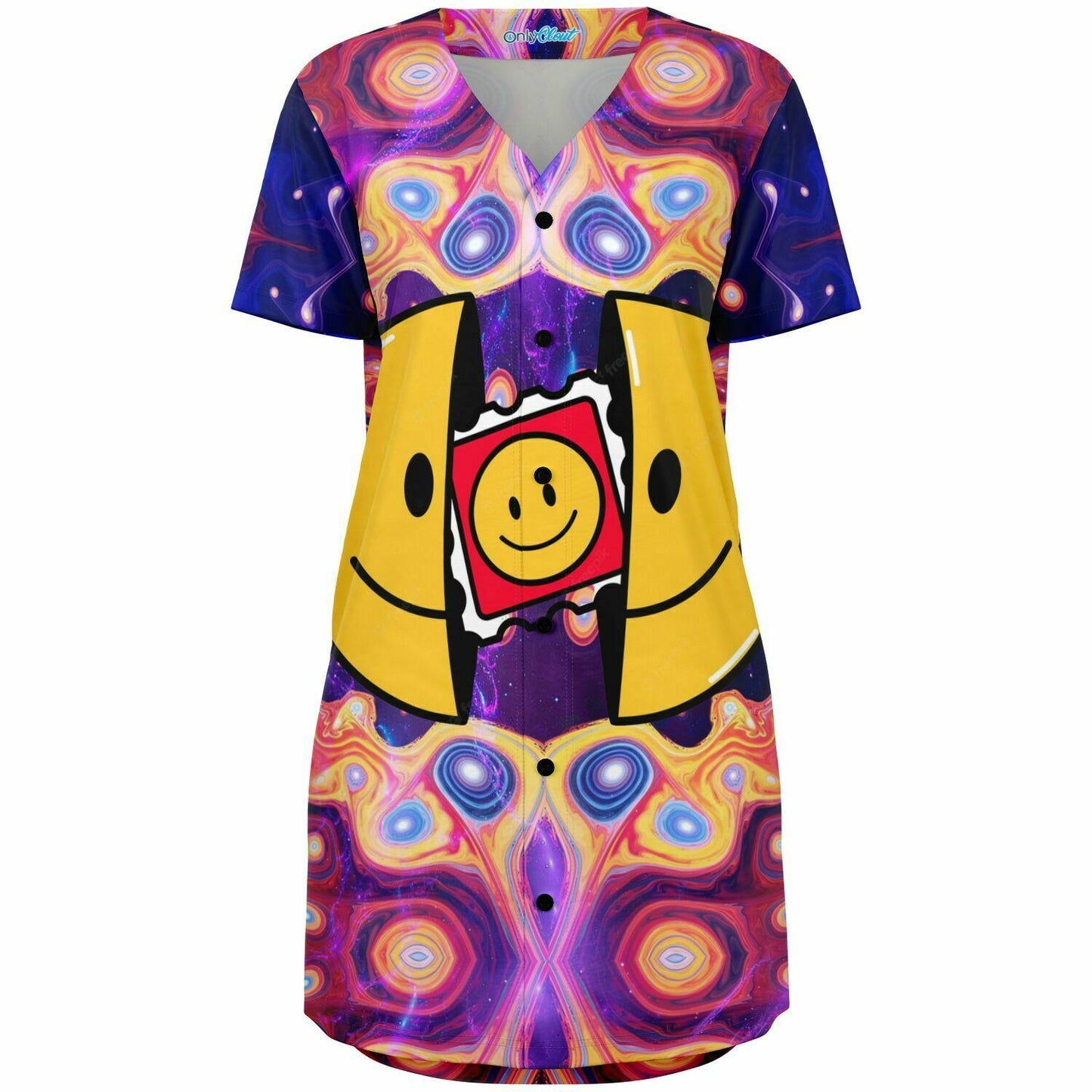 Acid Vibe Baseball Jersey Dress