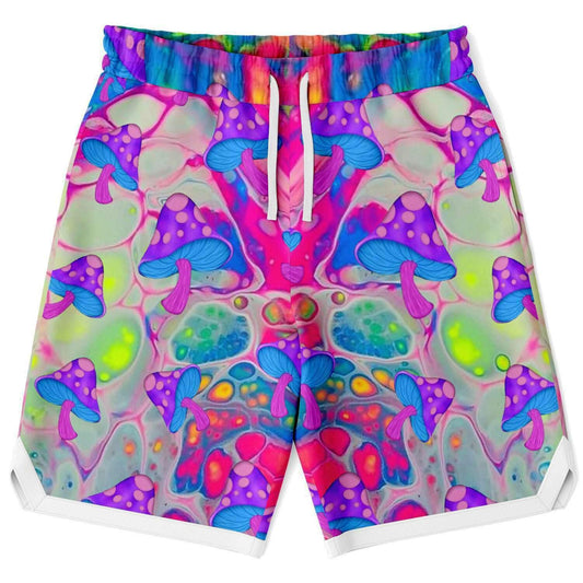 Plasma Shrooms Basketball Shorts - OnlyClout