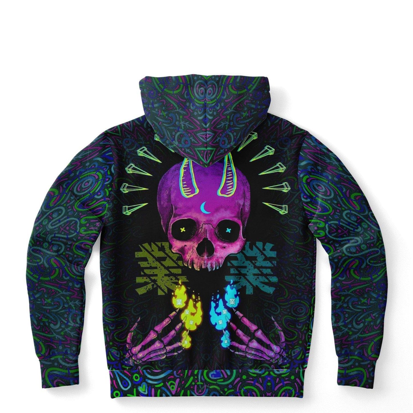 Trippy Skull Hoodie - OnlyClout