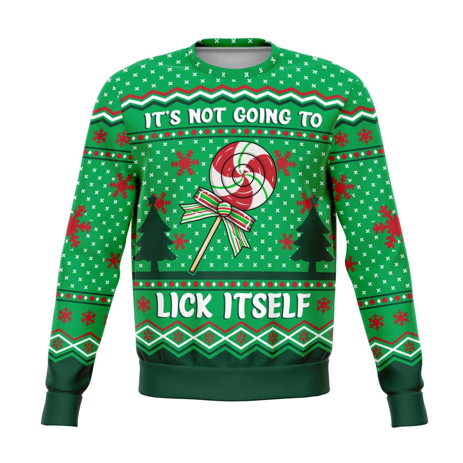  Not Gonna Lick Itself Meme  Naughty Holiday Ugly Christmas Sweater, [music festival clothing], [only clout], [onlyclout]