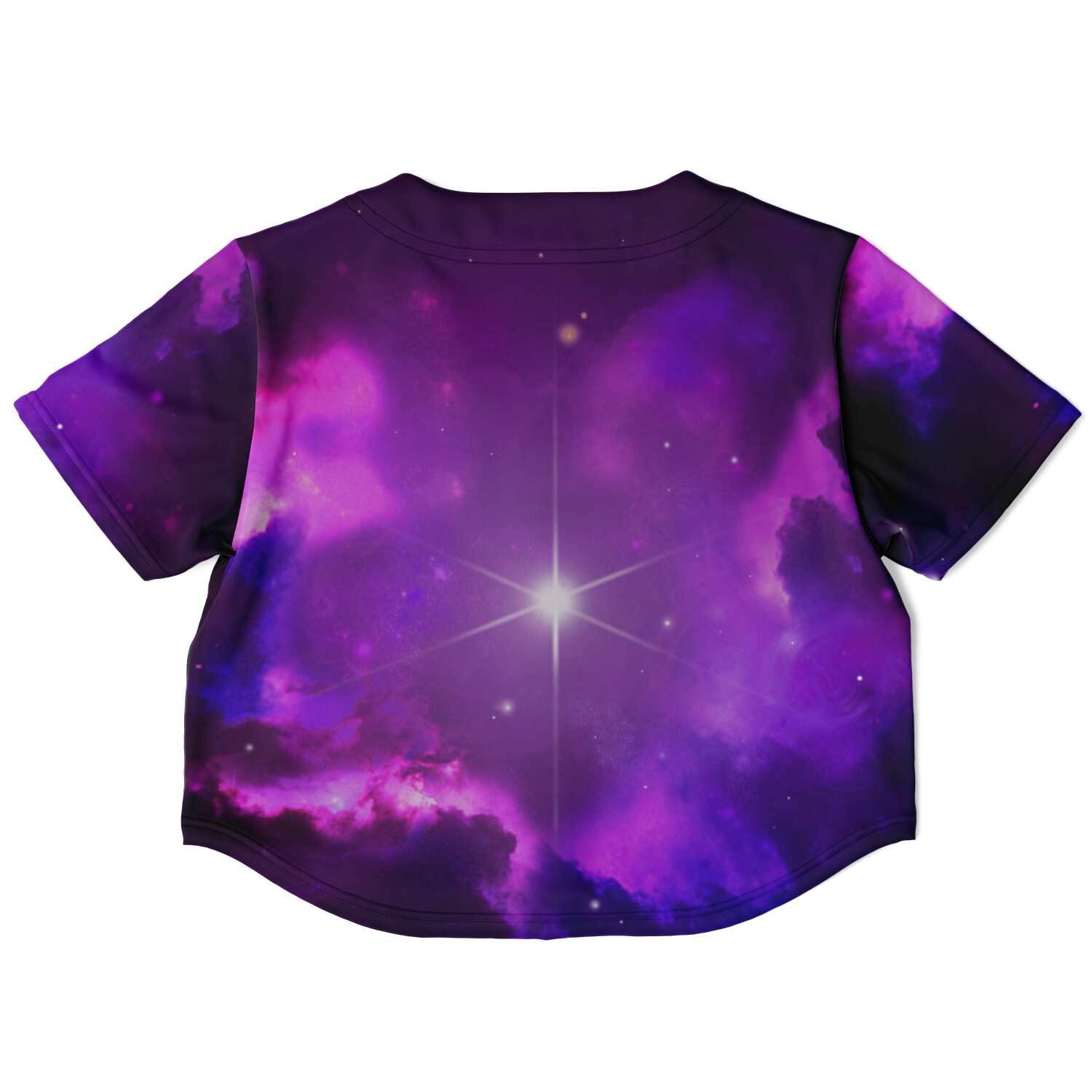  Happy Mushroom Rave Cropped Baseball Jersey, [music festival clothing], [only clout], [onlyclout]