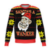 Santa's a Wanker Funny Ugly  Christmas Sweater - OnlyClout