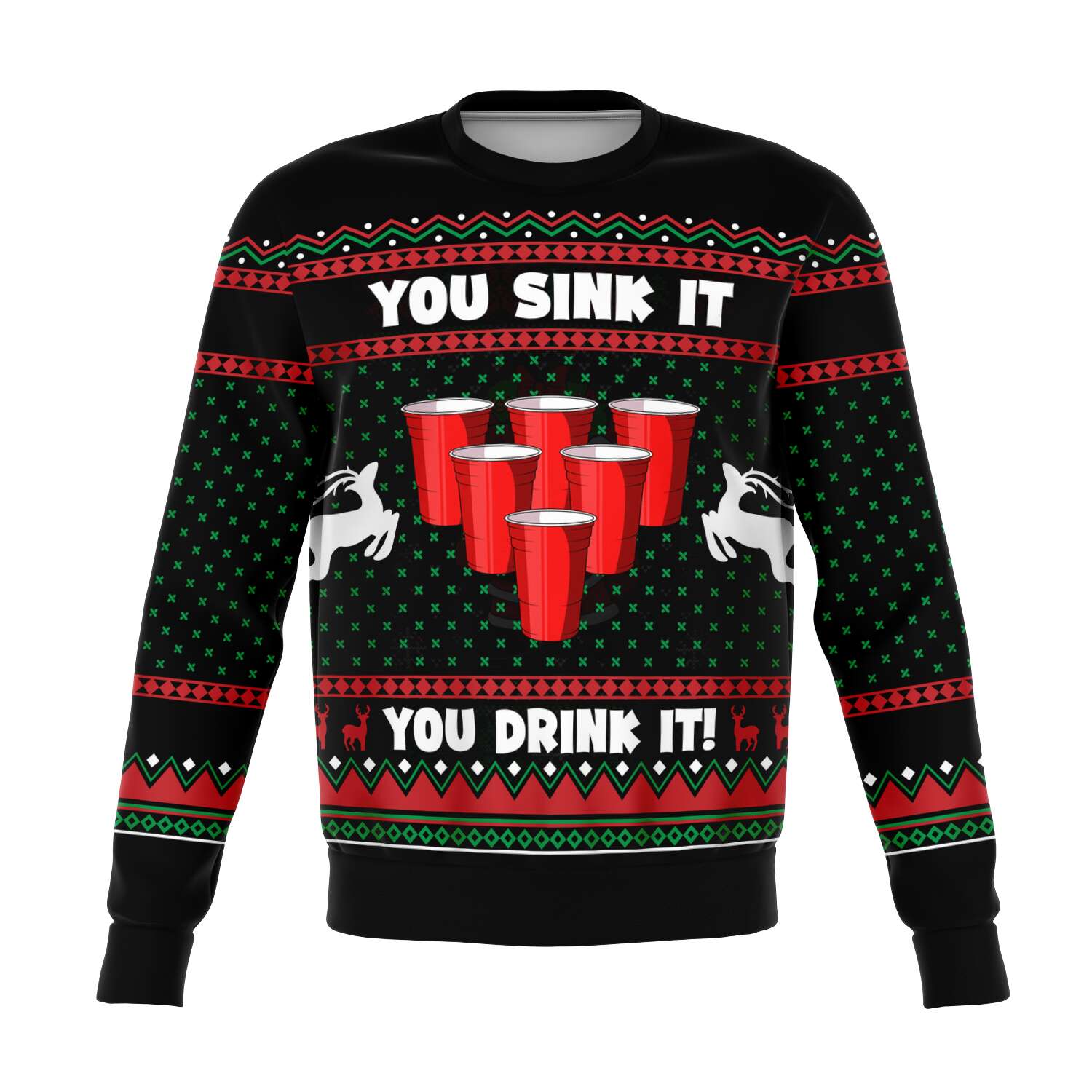 You Sink It You Drink It Ugly Christmas Sweater - Ipeepz