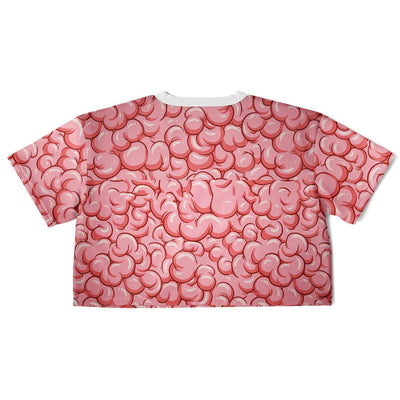 Real Brains Rave Cropped Football Jersey, [music festival clothing], [only clout], [onlyclout]