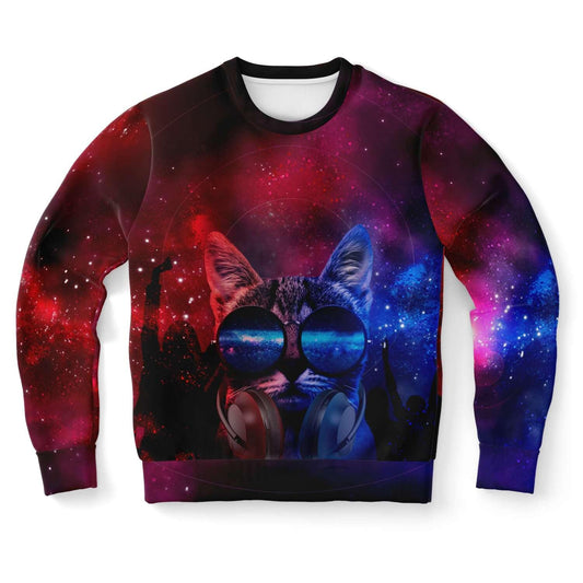  Party Cat Sweater, [music festival clothing], [only clout], [onlyclout]
