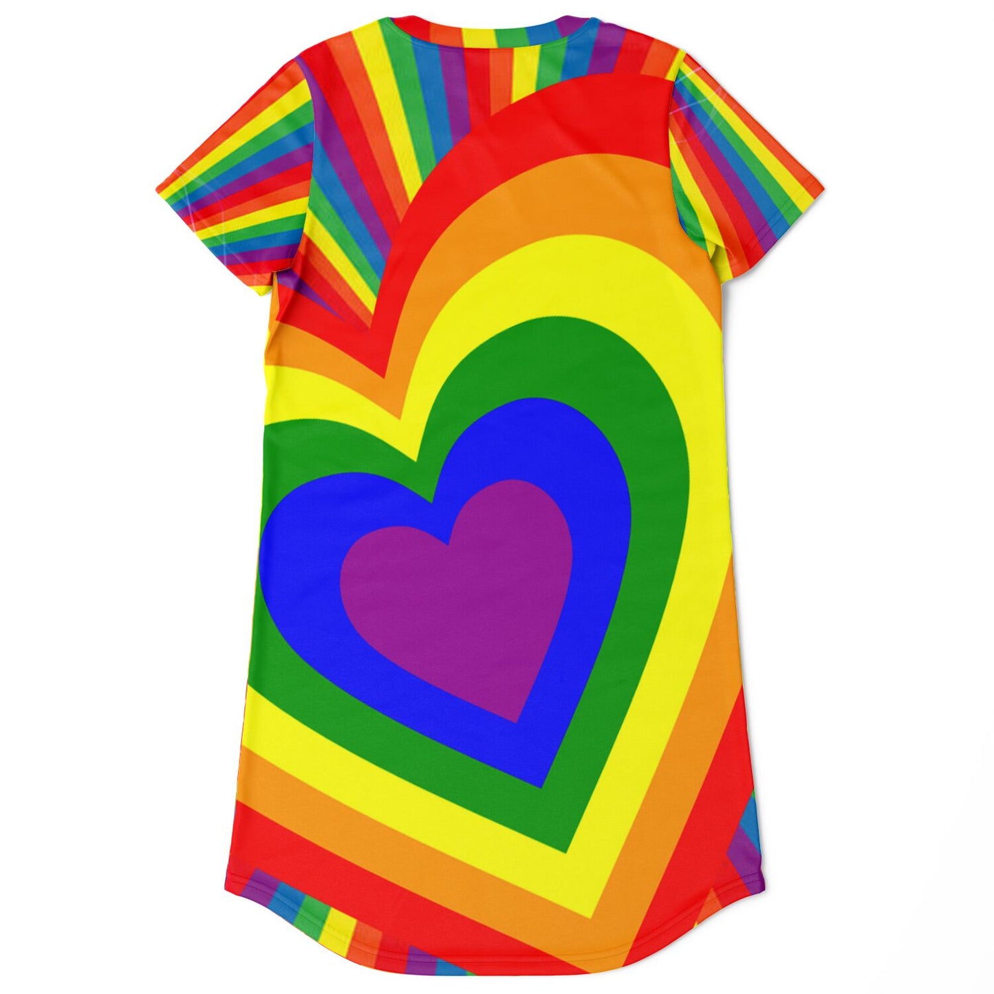 Pride Heart T-Shirt Dress